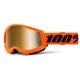 Motocross-Brille für Kinder 100 % Strata 2 Junior Mirror - Orange, True zlaté plexi