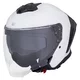 W-TEC Voltik Motorrad-Helm - weiß glänzend
