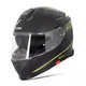W-TEC Venero Klapphelm - Glossy Black-Neon Yellow